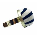 Bohin Pincushion Zebra Black and White Stripes Gilted Bracelet 98816